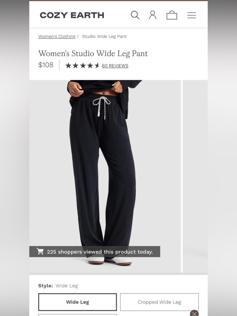 Cozy Earth Studio Wide Leg Pant - XS